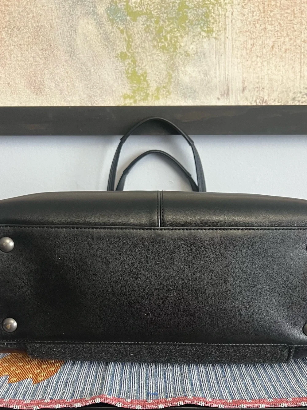 Coach 2014 Taylor Wool/Croc Bowler Satchel.